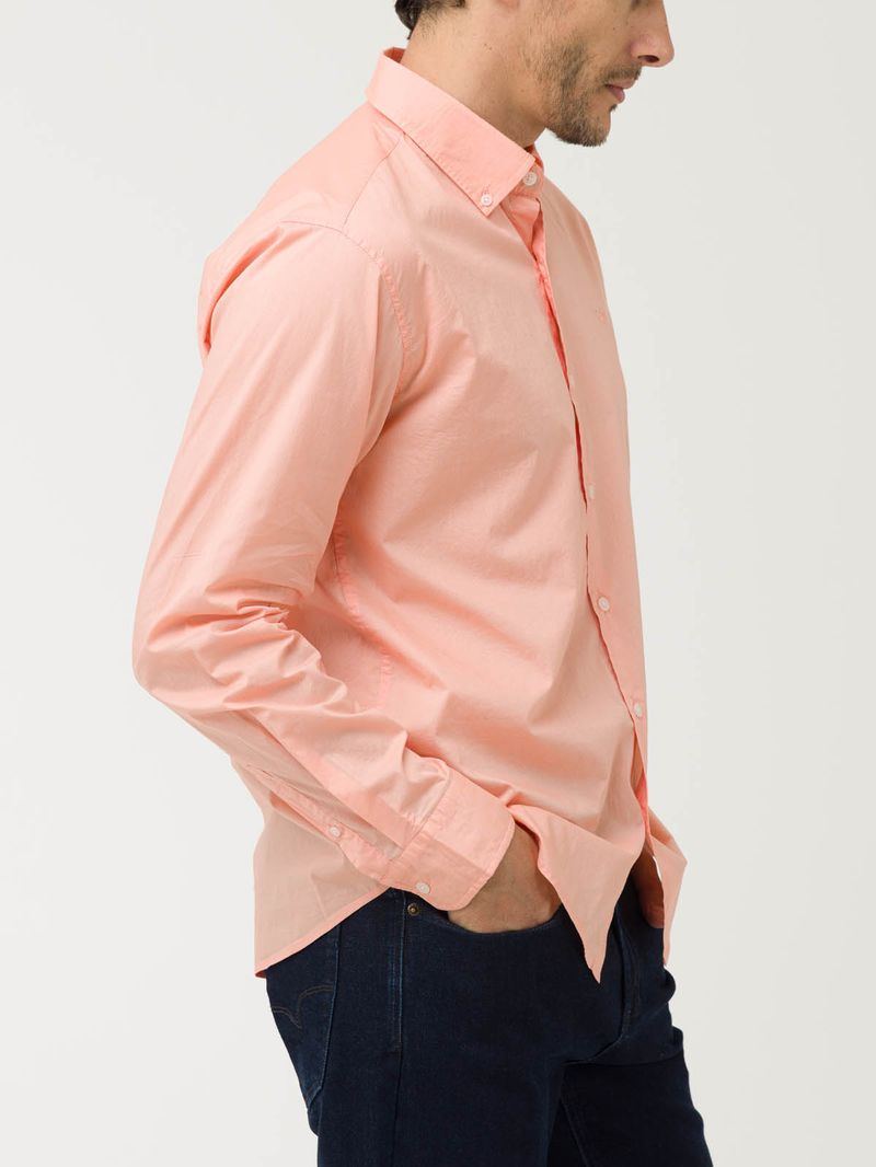 Camisa-Algodon-Organico-Hombre-Soft-Naranjo-Rockford
