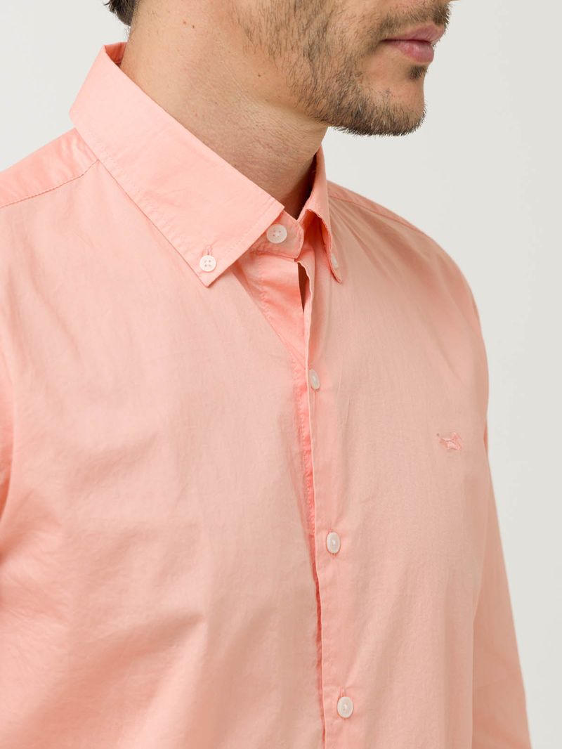 Camisa-Algodon-Organico-Hombre-Soft-Naranjo-Rockford