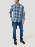 Camisa-Algodon-Organico-Hombre-Lighter-Verde-Oscuro-Rockford