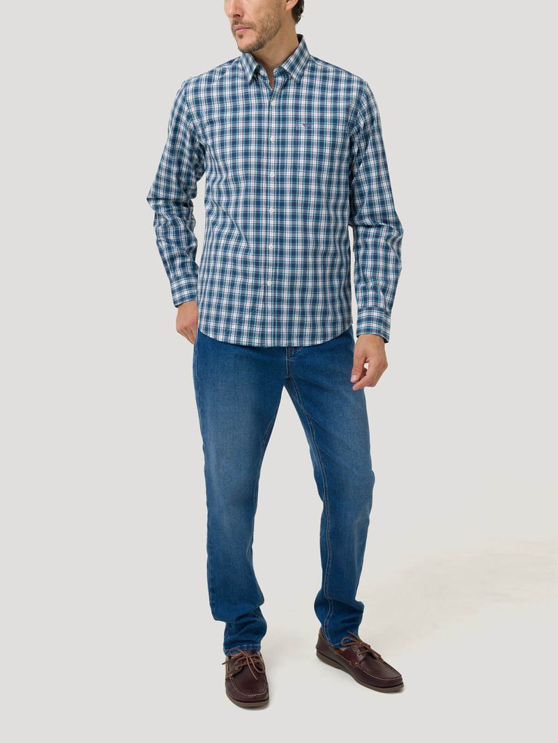 Camisa-Algodon-Organico-Hombre-Lighter-Verde-Oscuro-Rockford