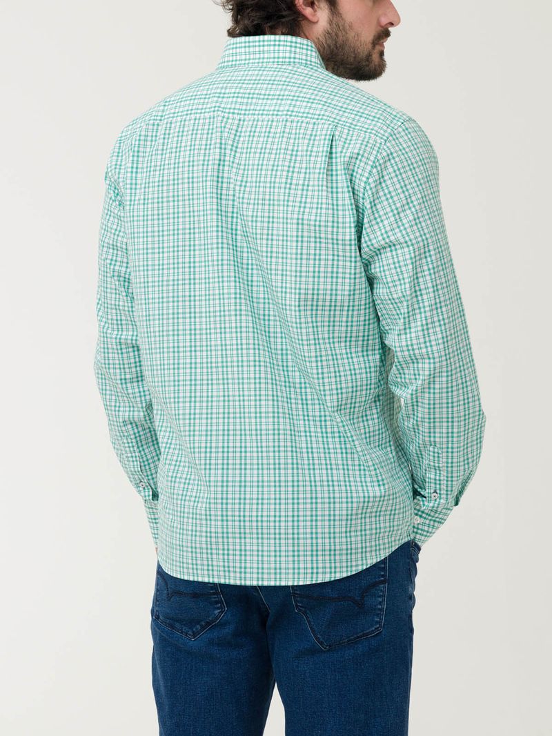 Camisa Algodón Orgánico Hombre Lighter Verde Rockford