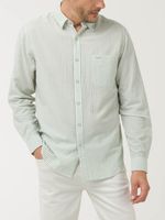 Camisa Algodón Orgánico Hombre Raya Verde Rockford