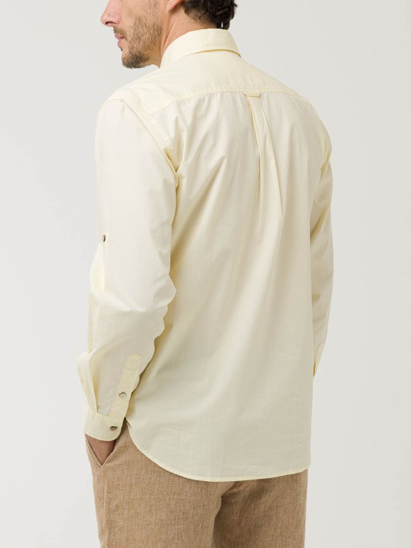 Camisa Algodón Orgánico Hombre Galiton Amarillo Rockford