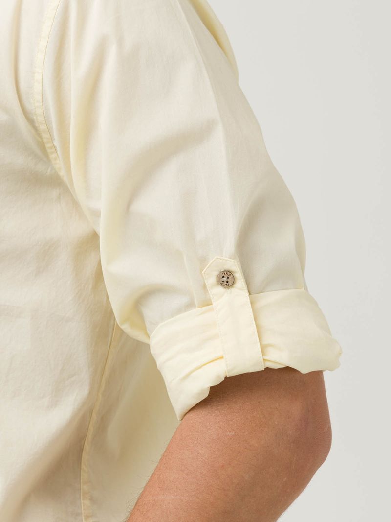 Camisa Algodón Orgánico Hombre Galiton Amarillo Rockford