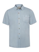 Camisa Tencel Hombre Azul Claro Rockford
