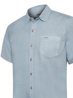 Camisa Tencel Hombre Azul Claro Rockford