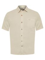 Camisa Tencel Hombre Beige Rockford