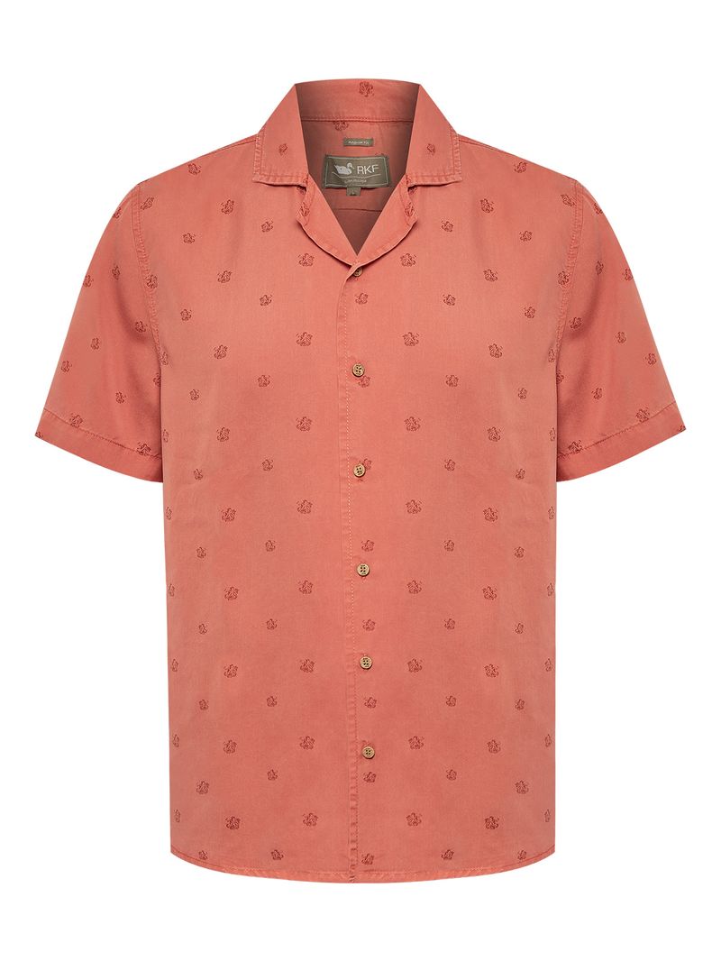 Camisa Tencel Hombre Tencelpri Rojo Rockford