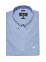 Camisa-Libre-De-Arrugas-Hombre-Wor-Cuello-Button-Down-Azul-Rockford