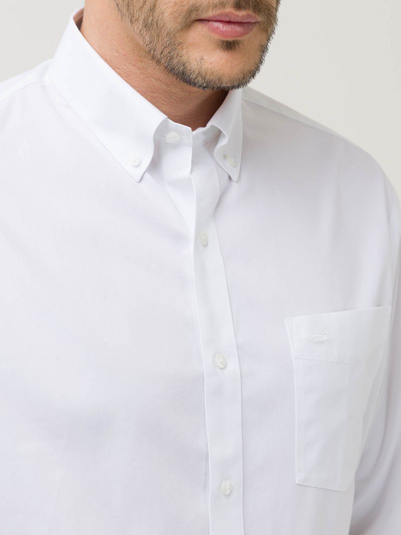 Camisa-Libre-De-Arrugas-Hombre-Wor-Cuello-Button-Down-Blanco-Rockford