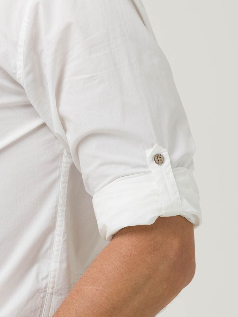 Camisa-Libre-De-Arrugas-Hombre-Wor-Cuello-Button-Down-Blanco-Rockford