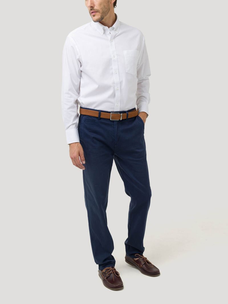 Camisa-Libre-De-Arrugas-Hombre-Wor-Cuello-Button-Down-Blanco-Rockford