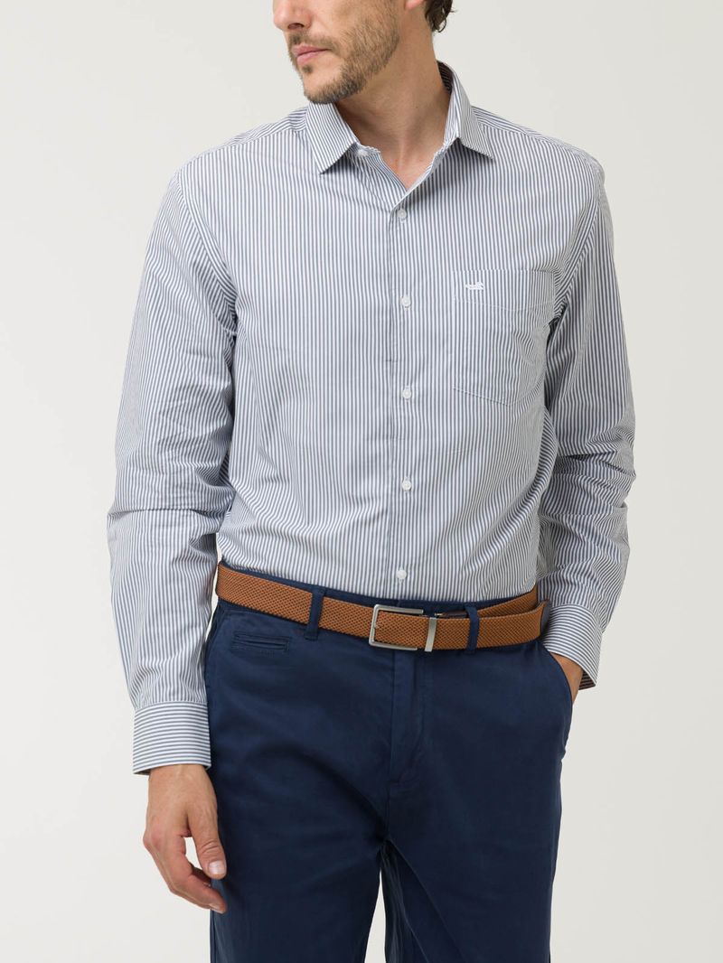 Camisa Algodón Hombre Easylife Gris Rockford