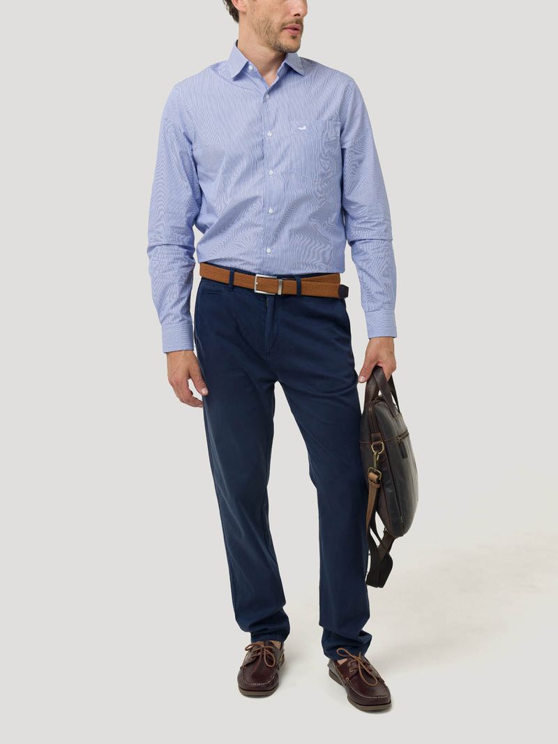 Camisa Algodón Hombre Easylife Celeste Rockford