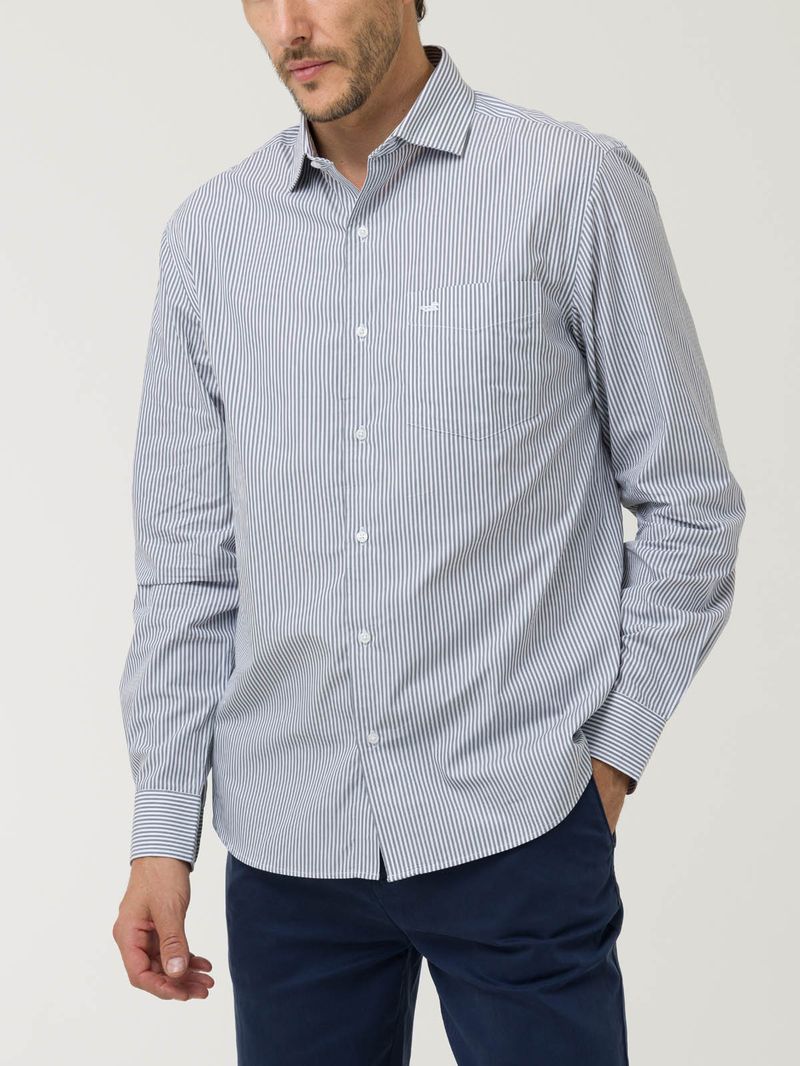 Camisa Algodón Hombre Easylife Gris Rockford