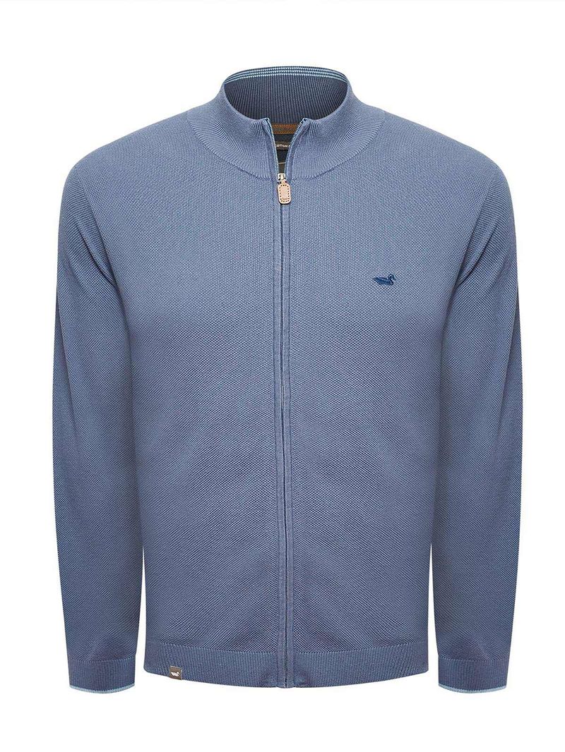 Sweater Algodón Orgánico Hombre Bilbaofull Azul Rockford