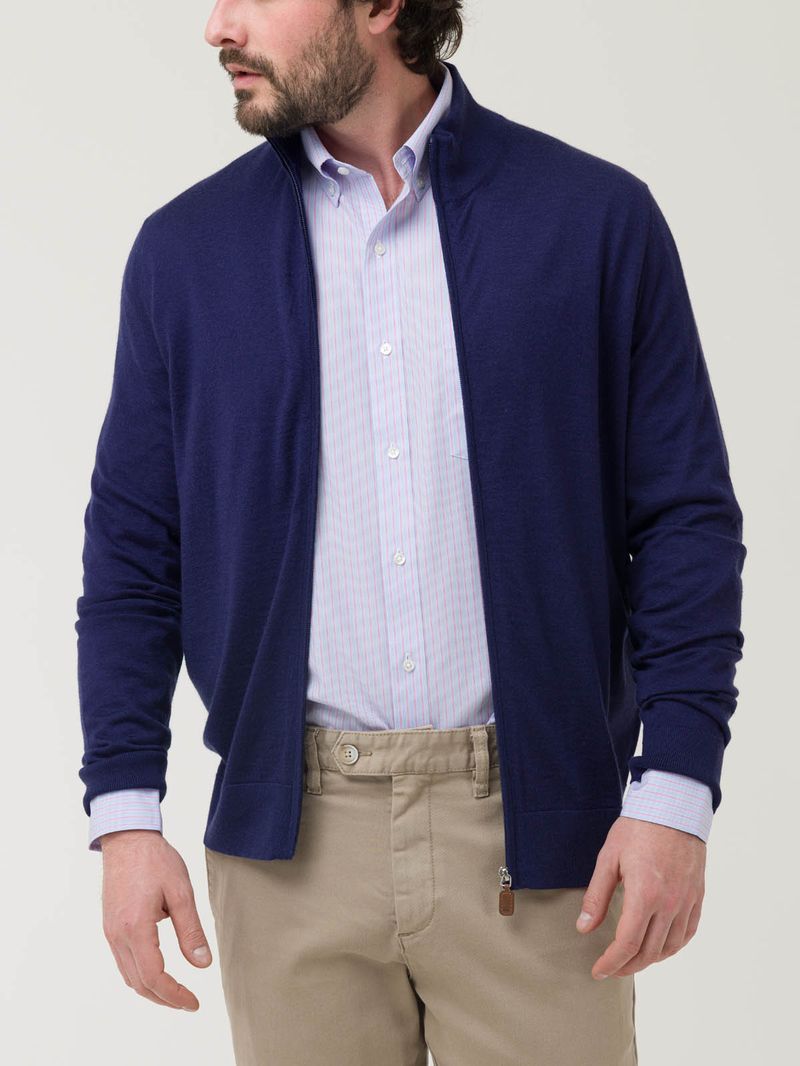 Sweater Cashmere Hombre Amalfi Azul Rockford