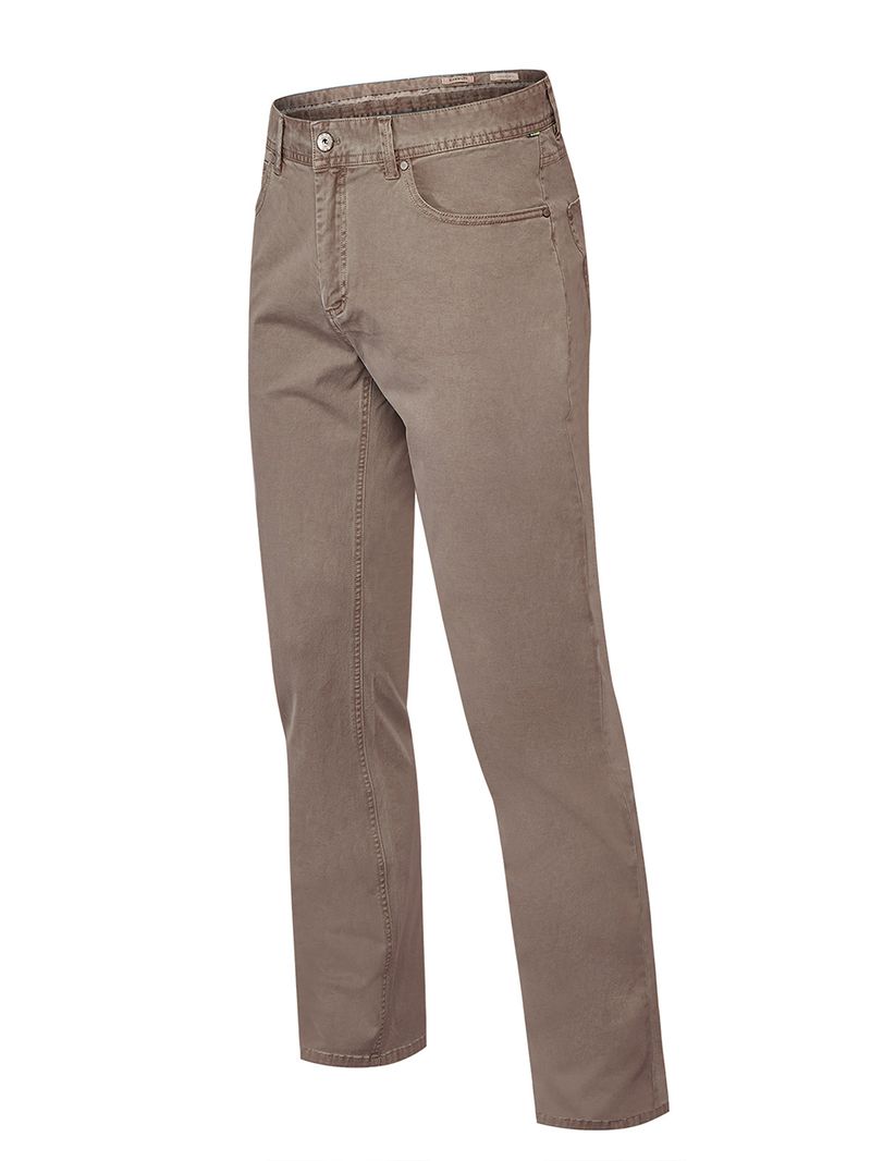 Pantalón Algodón Hombre Five Café Rockford