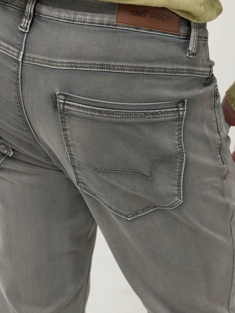 Jeans Algodón Hombre Bari Gris Rockford