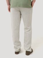 Pantalón Lino Orgánico Hombre Capri Café Rockford
