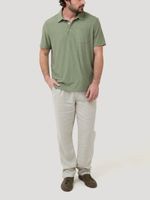 Pantalón Lino Orgánico Hombre Capri Café Rockford