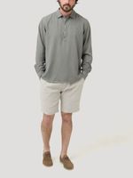 Short Lino Orgánico Hombre Linen Beige Rockford