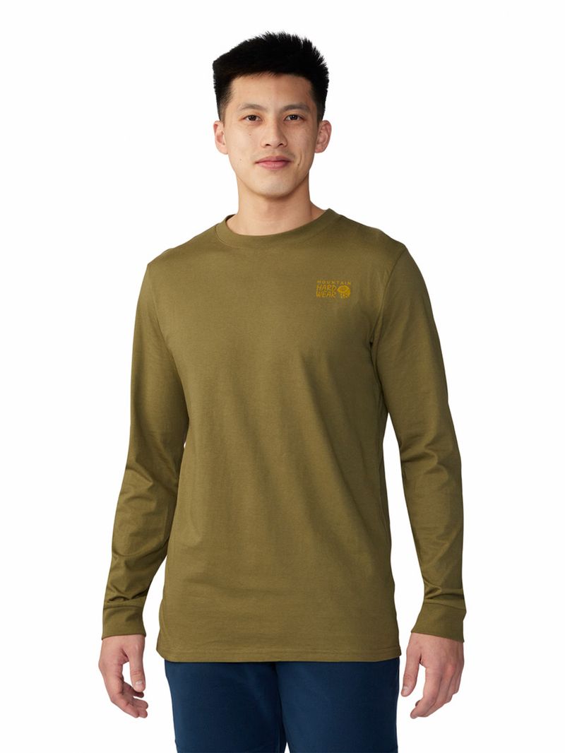 Polera-Manga-Larga-Hombre-Snow-Yeti¿-Verde-Mountain-Hardwear