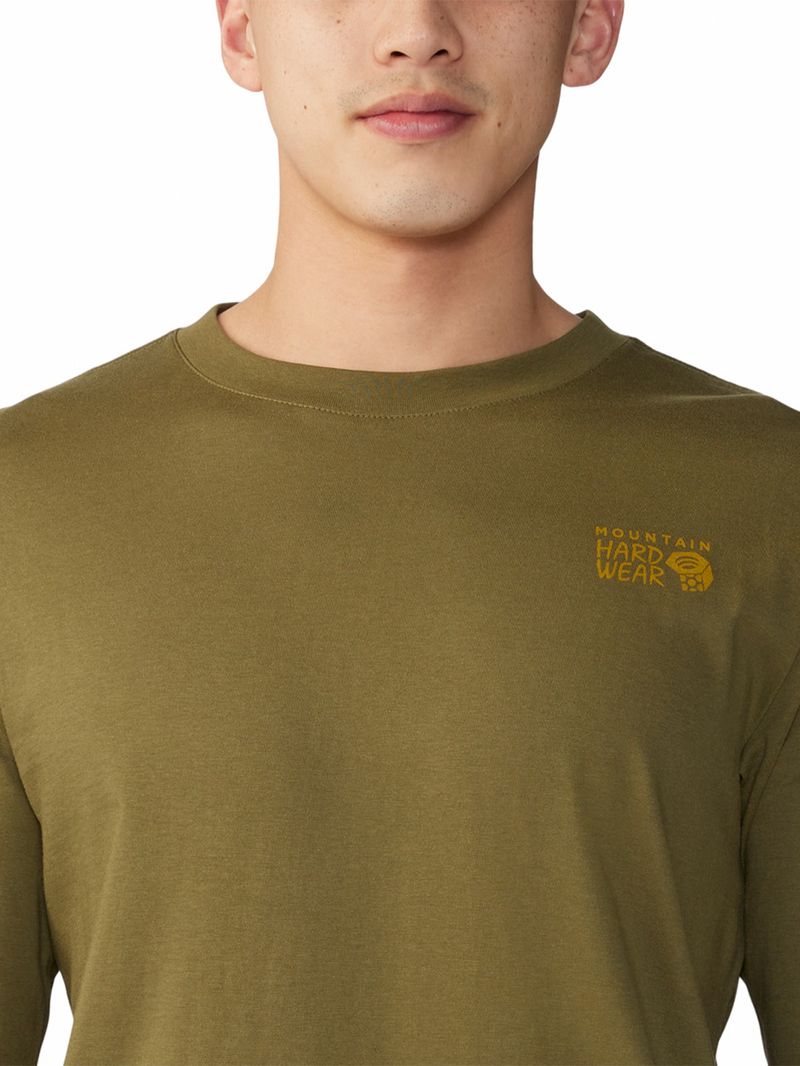 Polera-Manga-Larga-Hombre-Snow-Yeti¿-Verde-Mountain-Hardwear