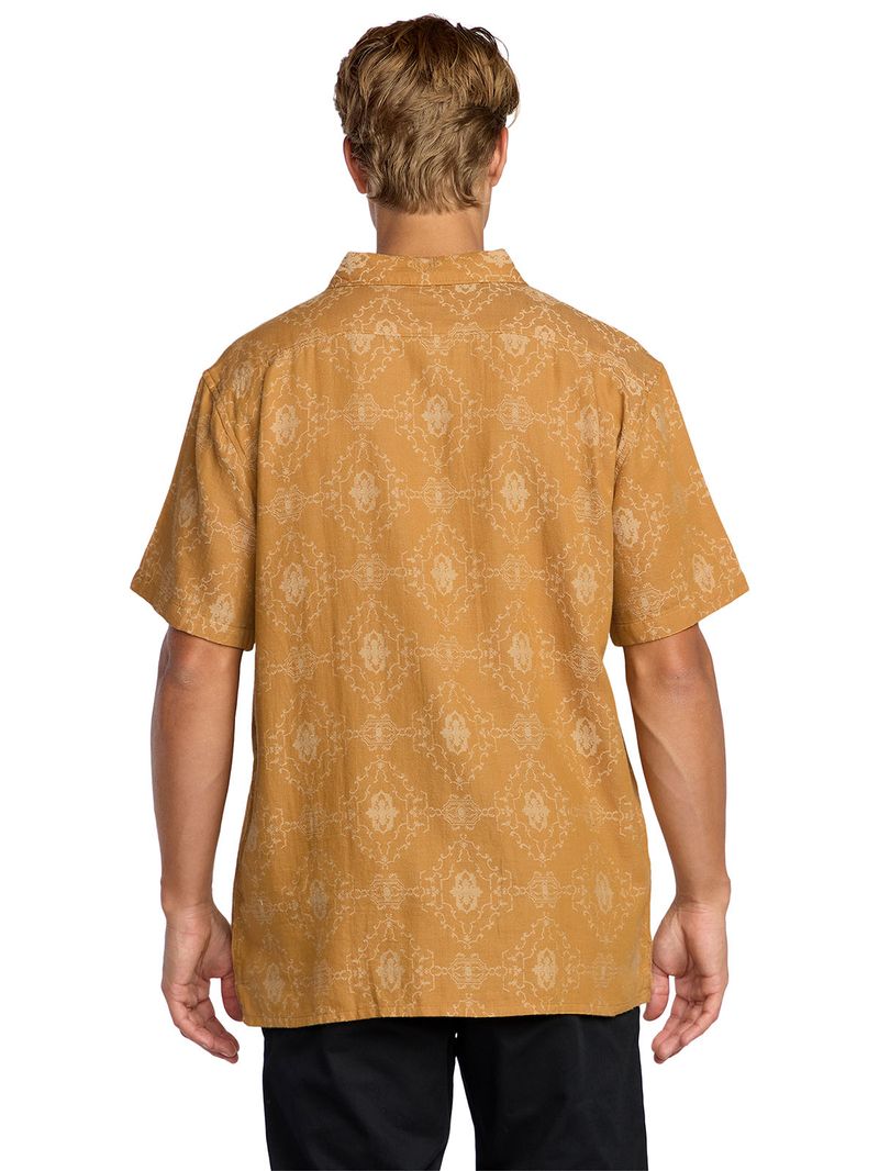 Camisa m/c Hombre Sundays jacquard Amarillo Billabong