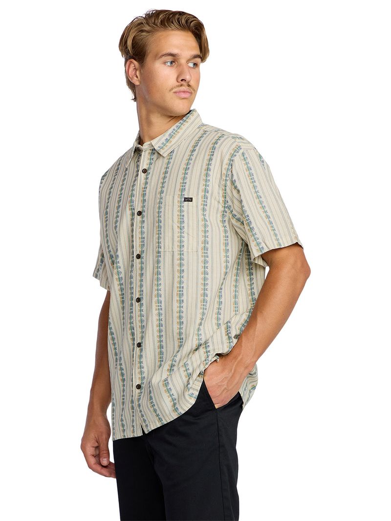 Camisa m/c Hombre Sundays jacquard Beige Billabong