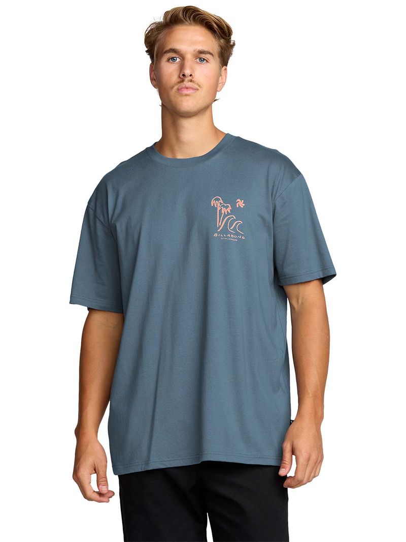 Polera m/c Hombre So far Azul Billabong