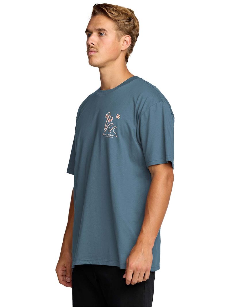 Polera m/c Hombre So far Azul Billabong