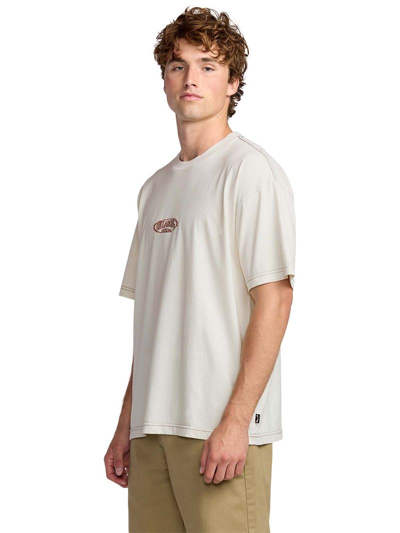 Polera m/c Hombre Bad dog Blanco Billabong