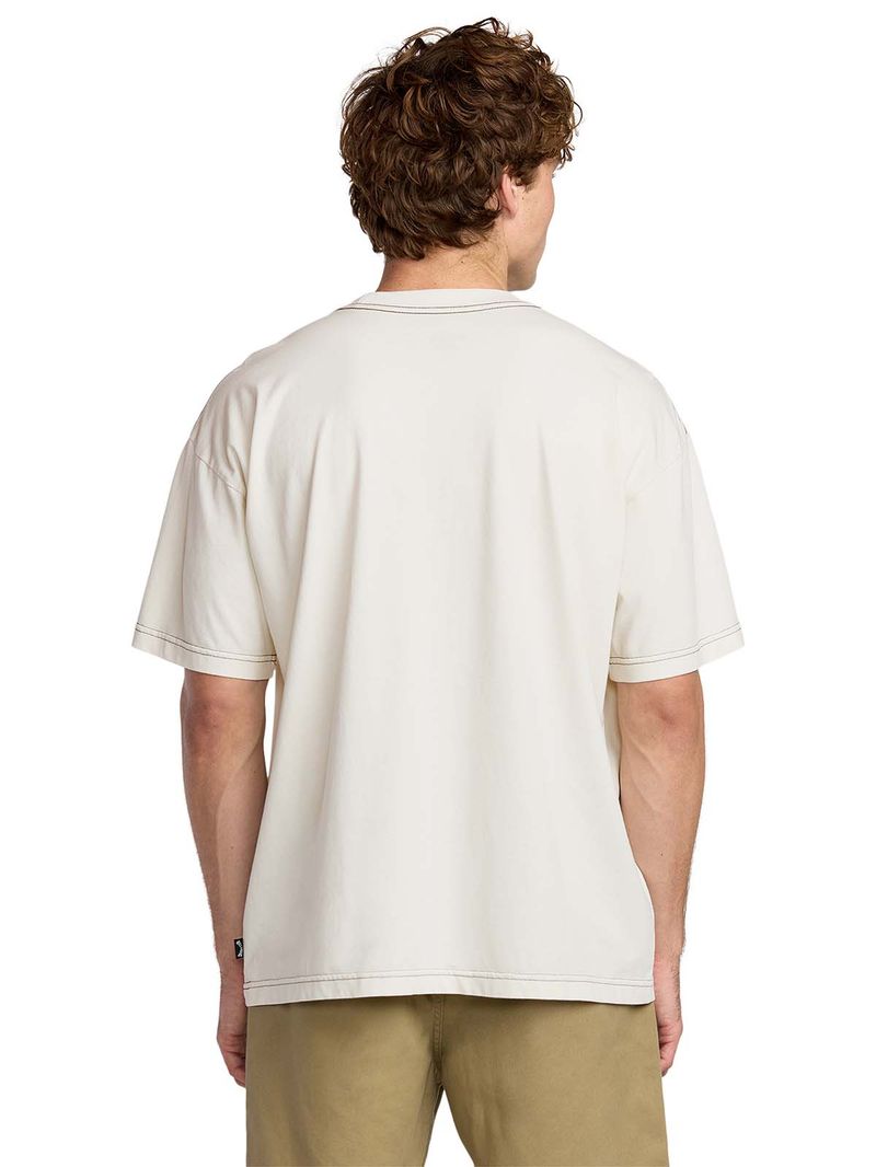 Polera m/c Hombre Bad dog Blanco Billabong