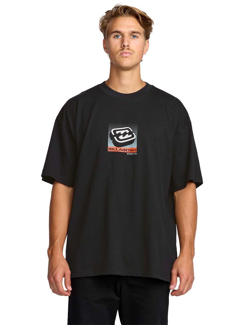 Polera m/c Hombre Spec Negro Billabong