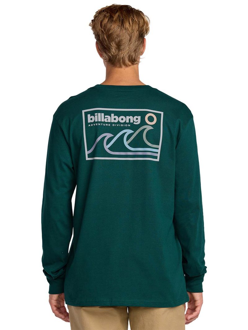 Polera m/c Hombre Range adiv Verde Billabong