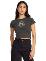 Polera m/c Mujer Walking slow Negro Billabong