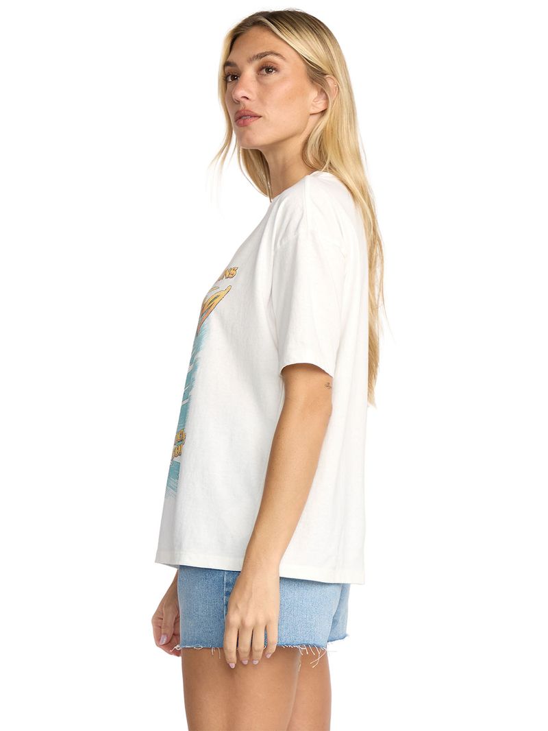 Polera m/c Mujer Where suns collide Blanco Billabong