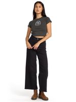 Polera m/c Mujer Walking slow Negro Billabong