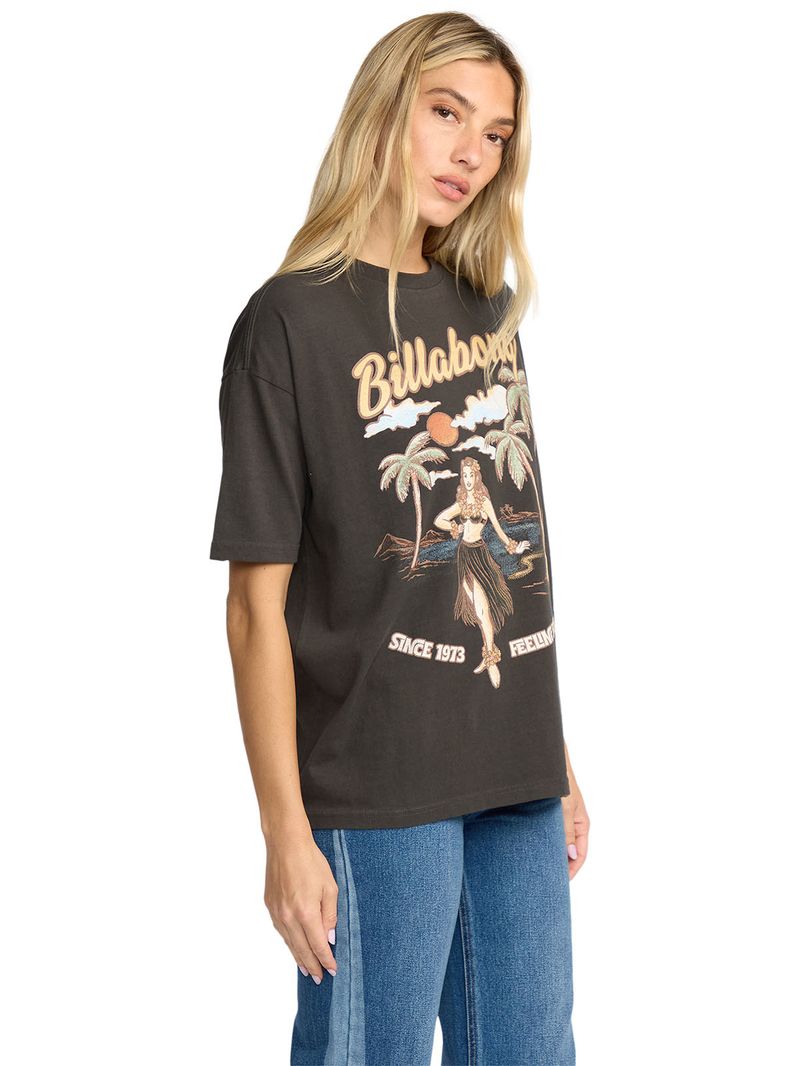 Polera m/c Mujer My sunny girl Negro Billabong