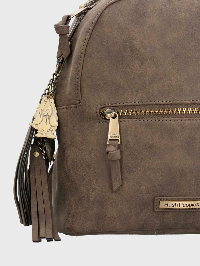 Mochila Ecocuero Mujer Daphne Back Café Hush Puppies