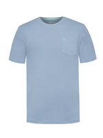 Polera Algodón Orgánico Hombre Basicpoc Azul Rockford