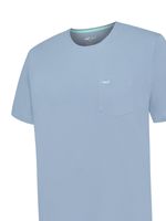 Polera Algodón Orgánico Hombre Basicpoc Azul Rockford