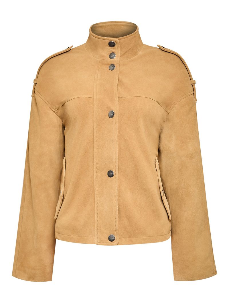 Chaqueta Cuero Mujer Rawina Café Rockford