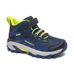 Botin Niño Moab Speed 2 Mid A/C Azul Merrell