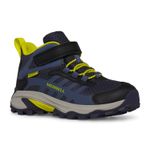 Botin Niño Moab Speed 2 Mid A/C Azul Merrell