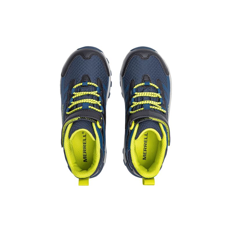 Botin Niño Moab Speed 2 Mid A/C Azul Merrell
