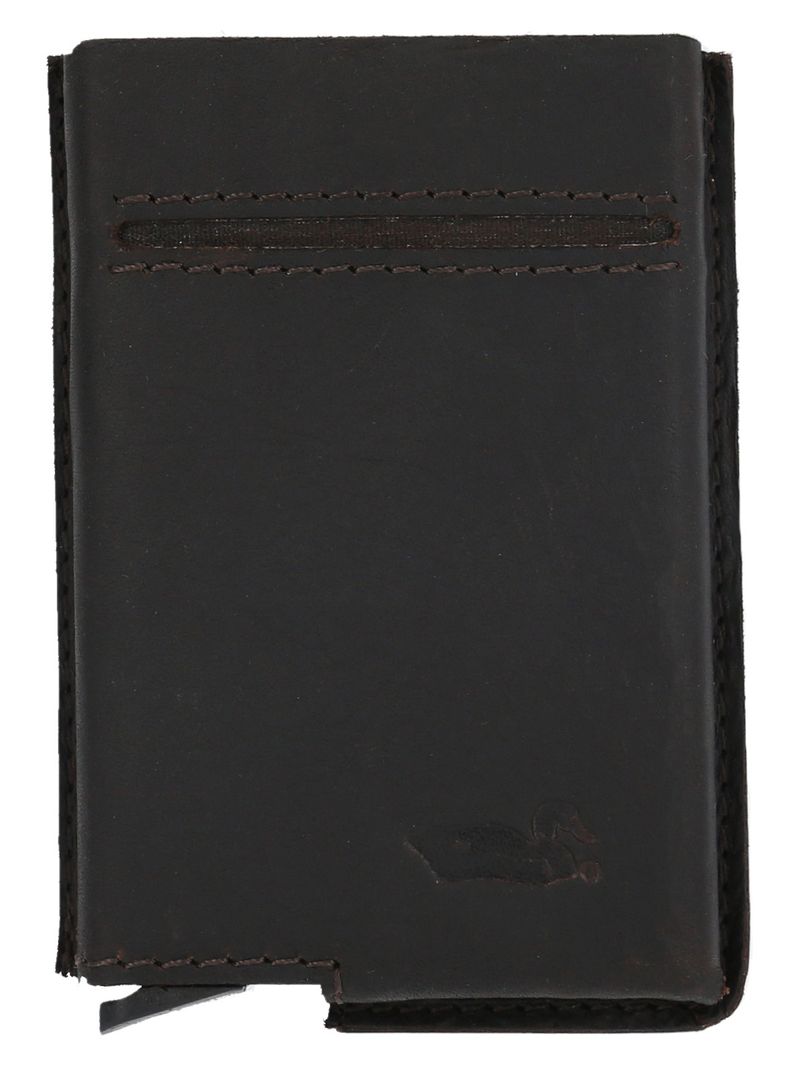 Tarjetero Cuero Hombre Tc Simple Multicards Café Rockford