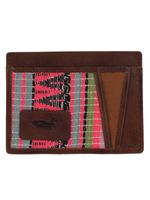 Tarjetero Cuero Mujer Sz Atzin Rosado Rockford