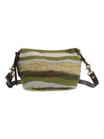 Cartera Algodon Organico Mujer Crochet Samba Cross Verde Rockford